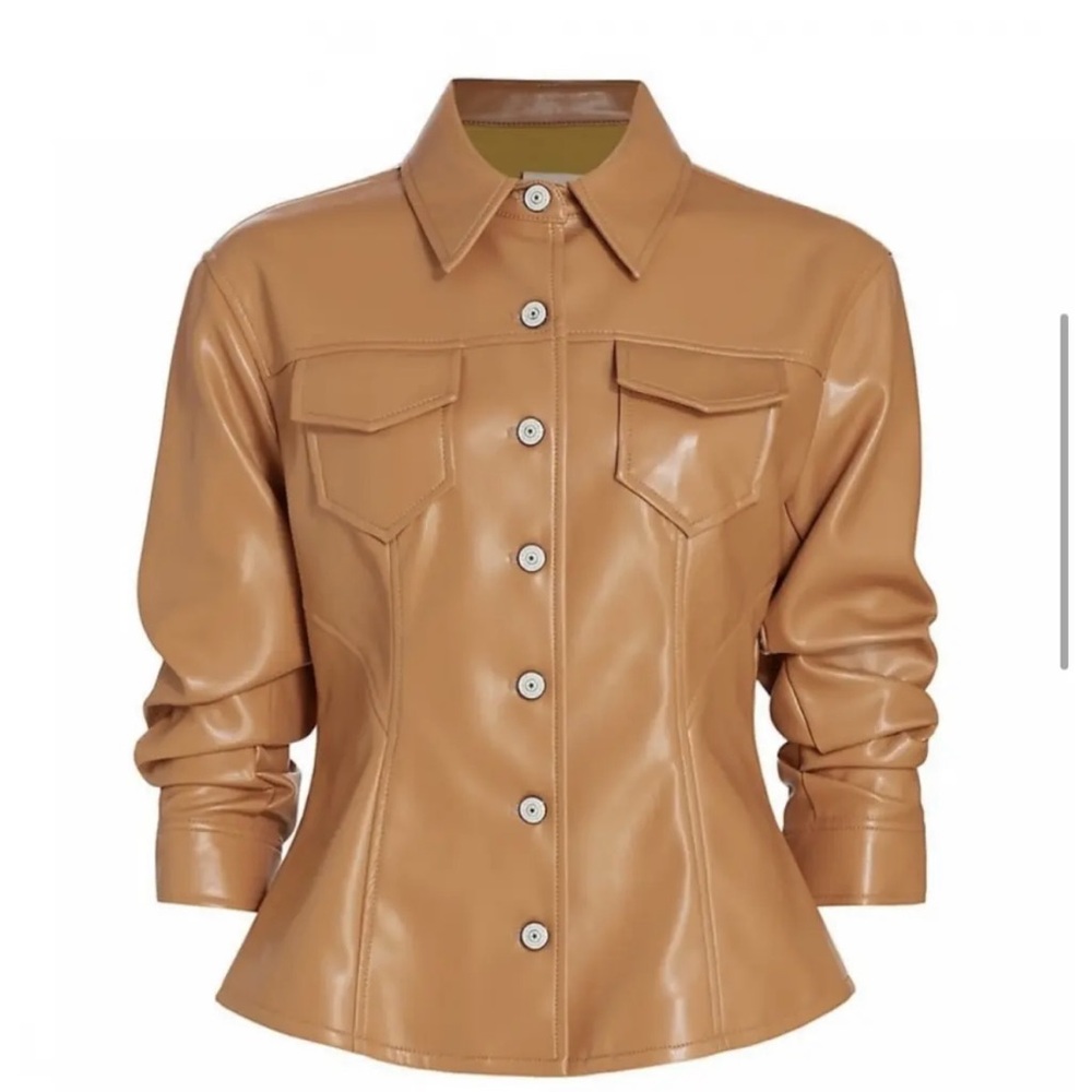 Cinq a Sept Faux Leather Jacket - Picture 2 of 6
